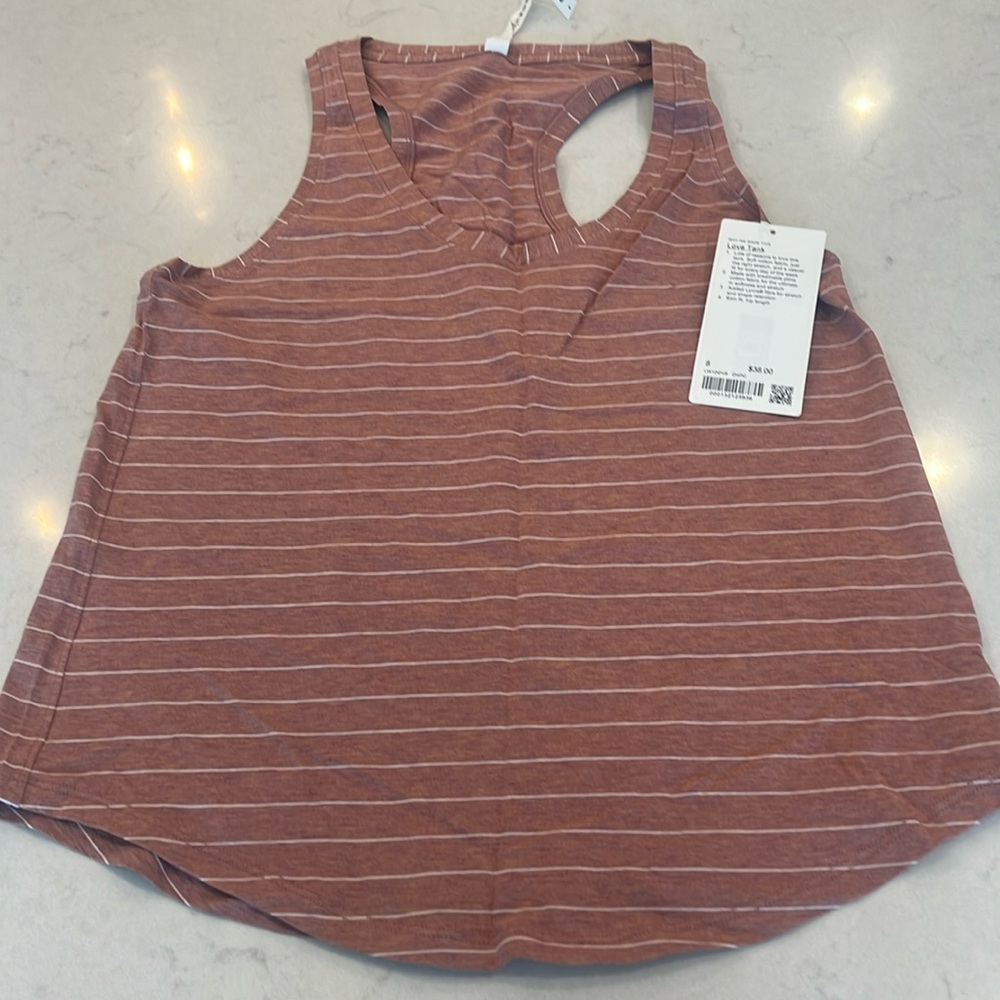 NWT Lululemon Love Tank, size 8, OHPC